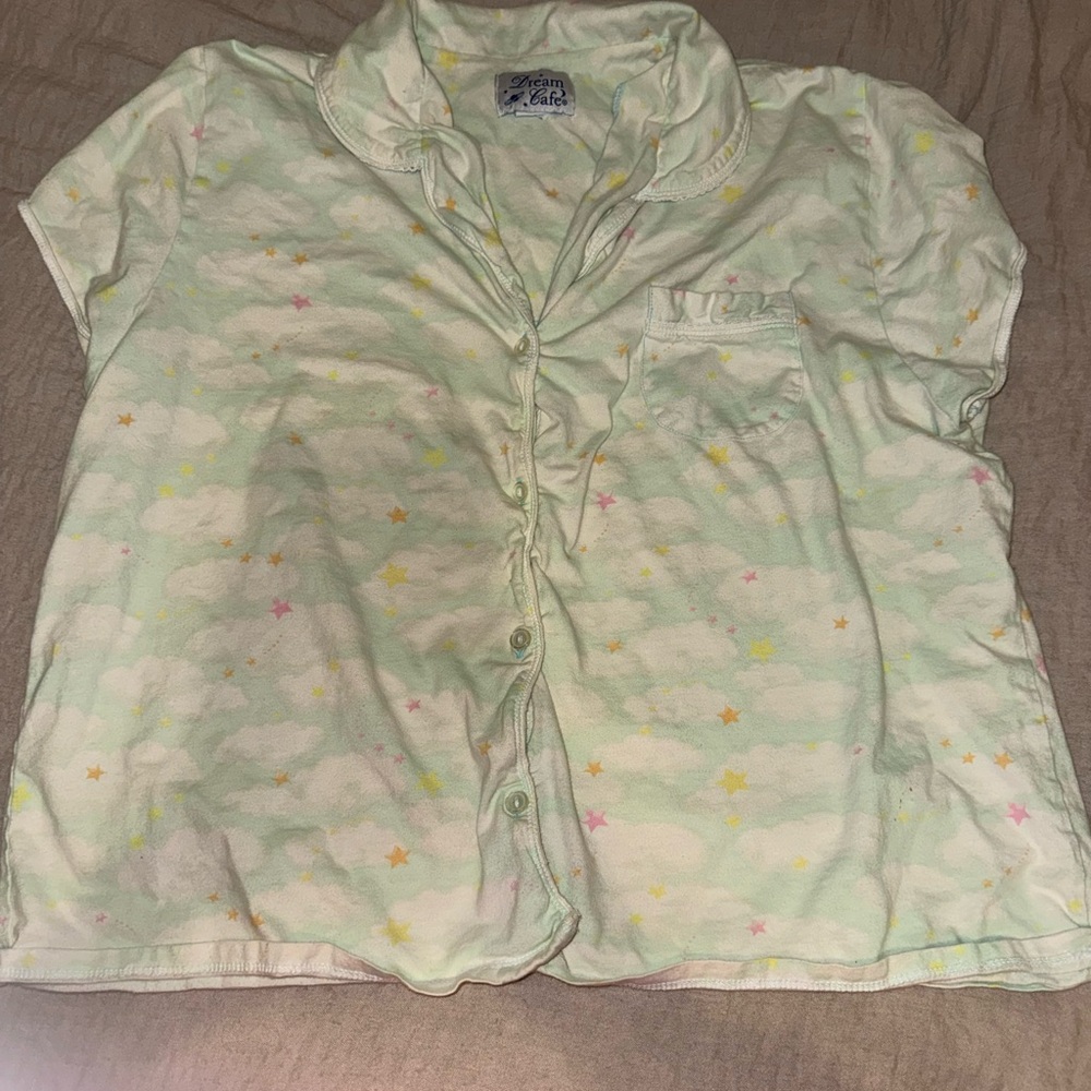 Women's Cloud Print Pajama Set